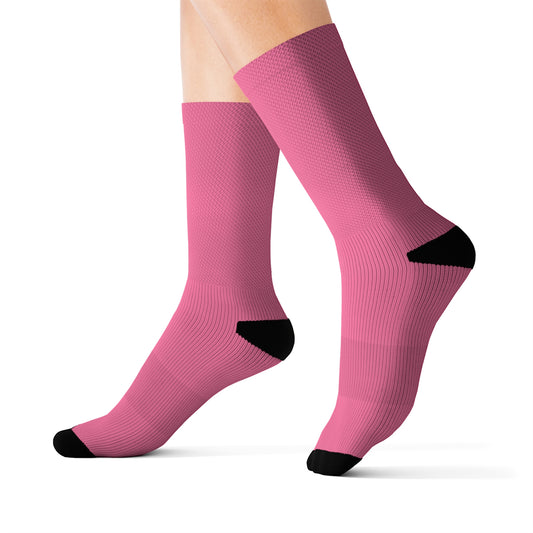 Pink Sublimation Socks