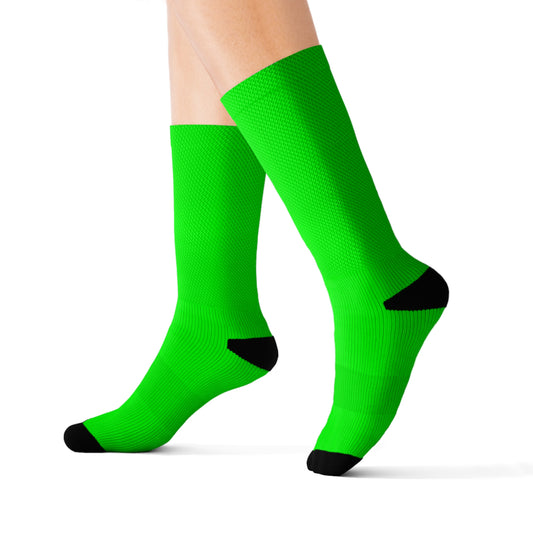 Green Sublimation Socks