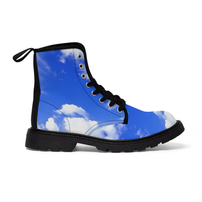 Men's Heavenly Blue Canvas Boots