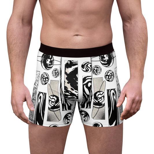 Black & White Universe Men's Boxer Shorts