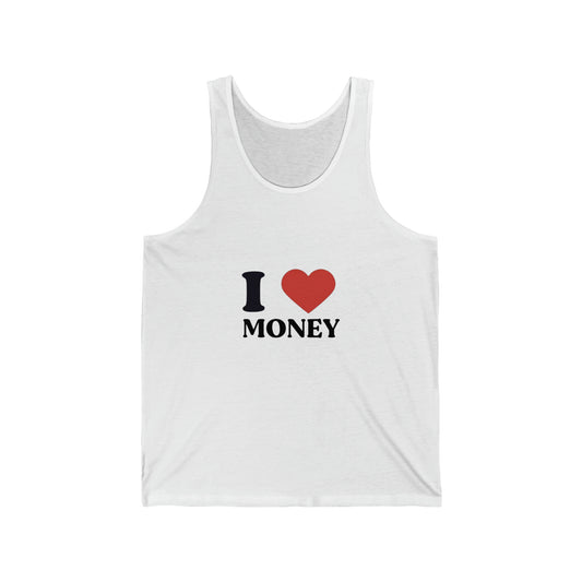Jersey Tank "I love money"