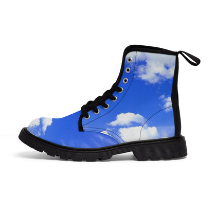 Men's Heavenly Blue Canvas Boots