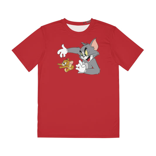 Tom And Jerry Men's T-Shirt Red