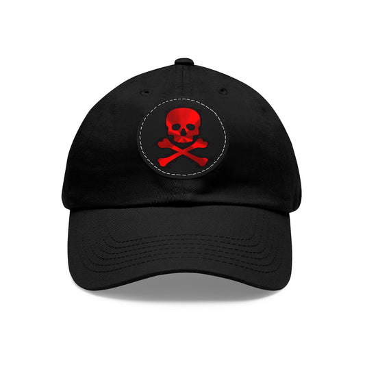 Danger Hat with Leather Patch (Round)