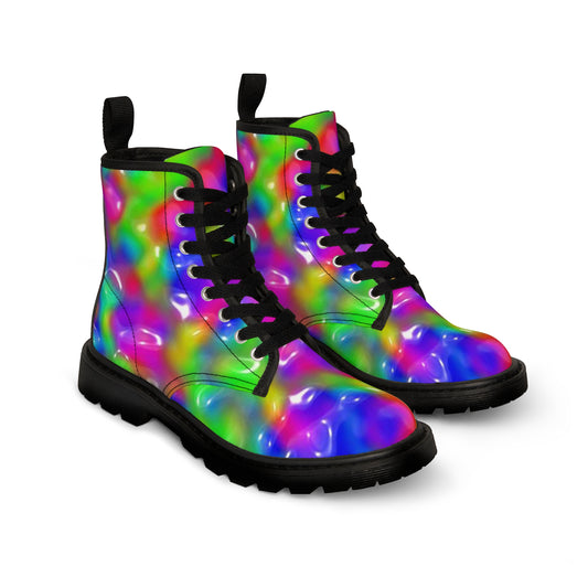 Abstract Multicolored Men's Boots