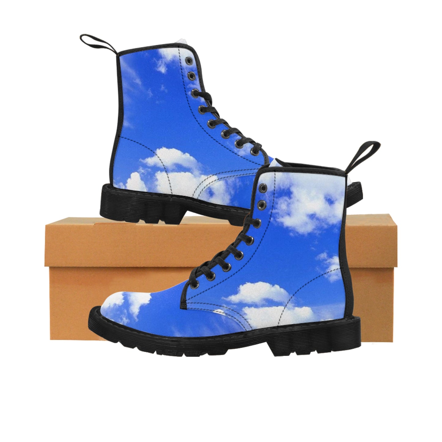 Men's Heavenly Blue Canvas Boots