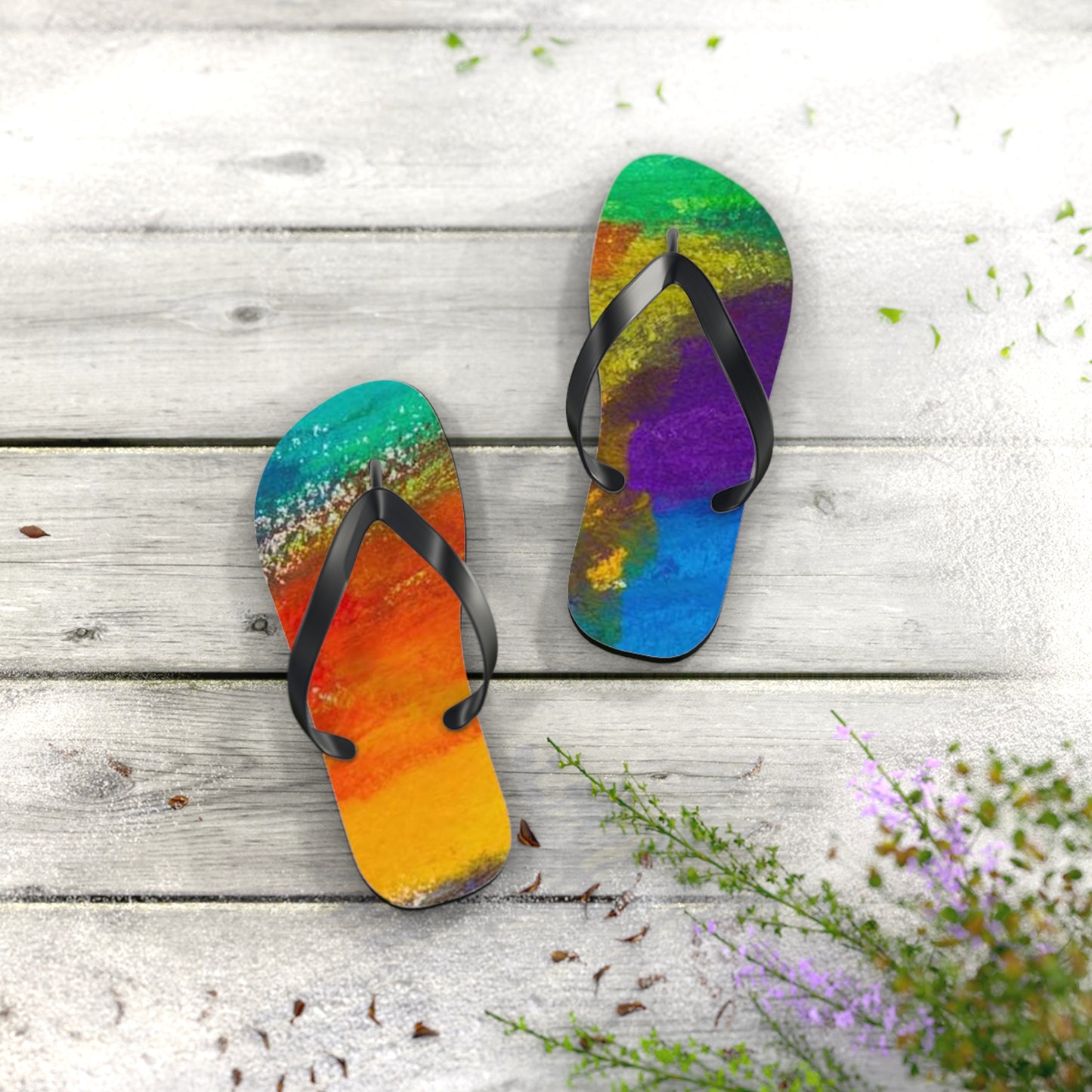 Colourful Flip Flops