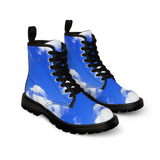 Men's Heavenly Blue Canvas Boots