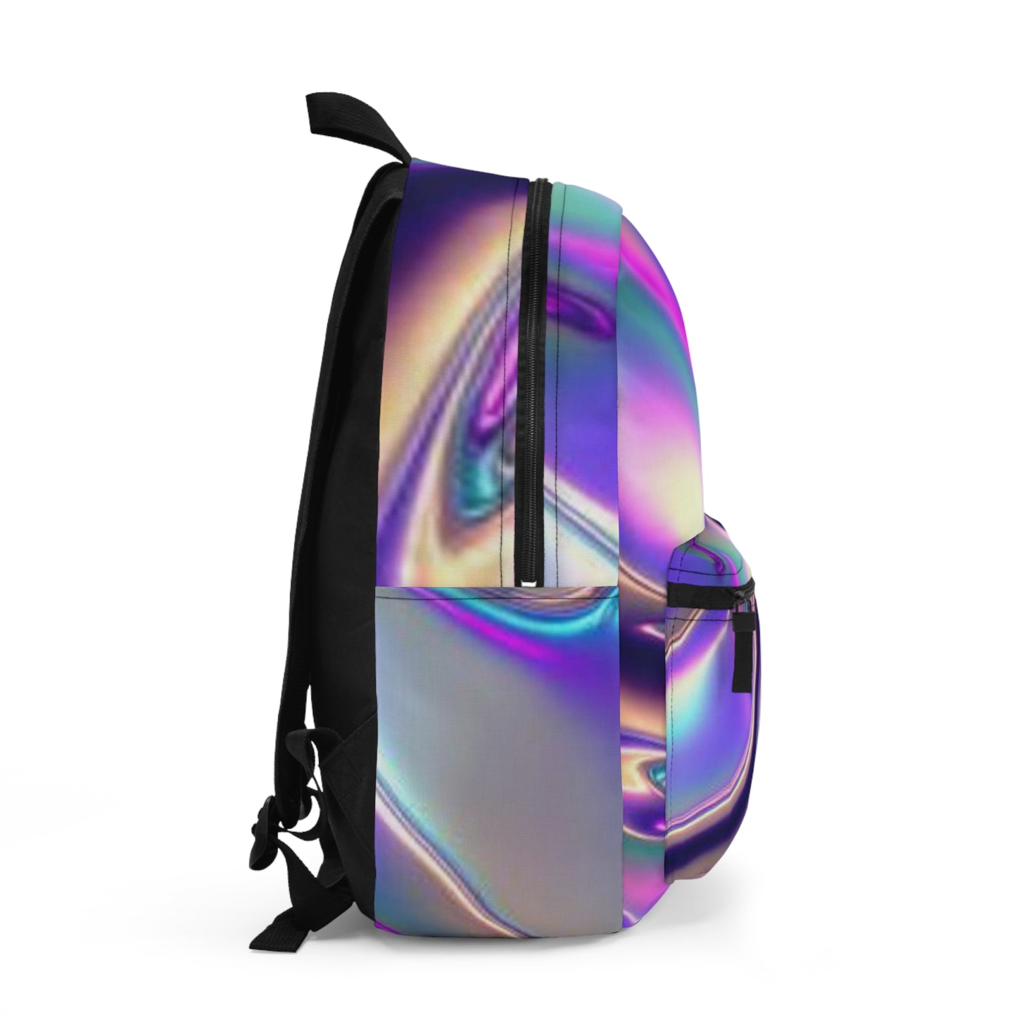 Liquid metallic rainbow Backpack