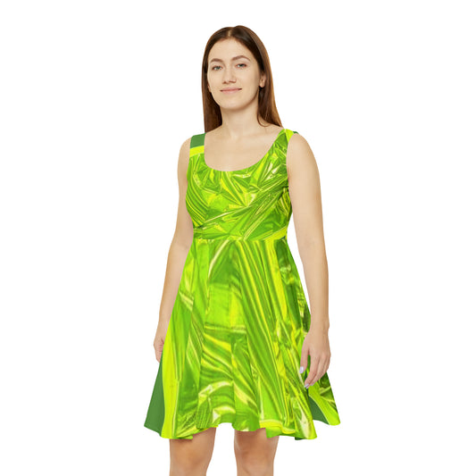 Women's Green shiny Dress